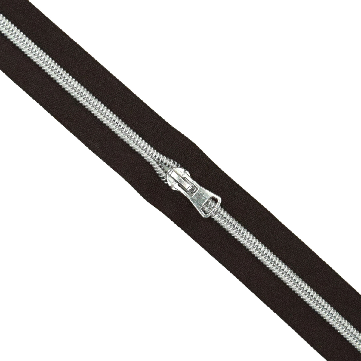 Endless zipper, dark brown Fabrics Hemmers