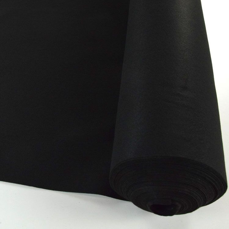Filz, 1 mm, 90 cm breit, schwarz