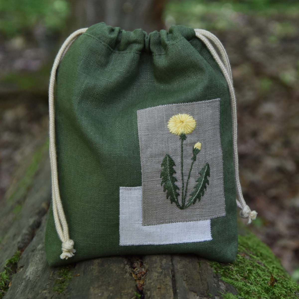 Handstickvorlage Fabelwald Wiesenblumen