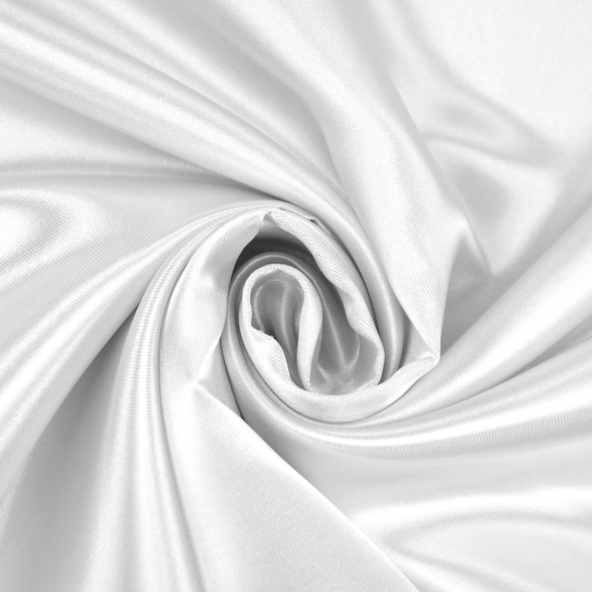 Sample Polyester satin white Fabrics Hemmers