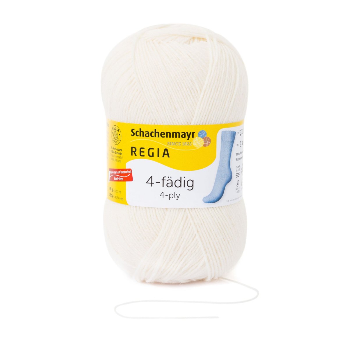 Schachenmayr Wool Regia 4-ply 100g, natural
