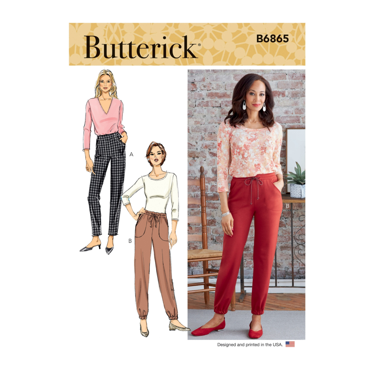 Sewing Wide Legged Pants| Butterick 6715 Pattern Walk-Through | How to Sew  a Trousers..with a cuff! - YouTube