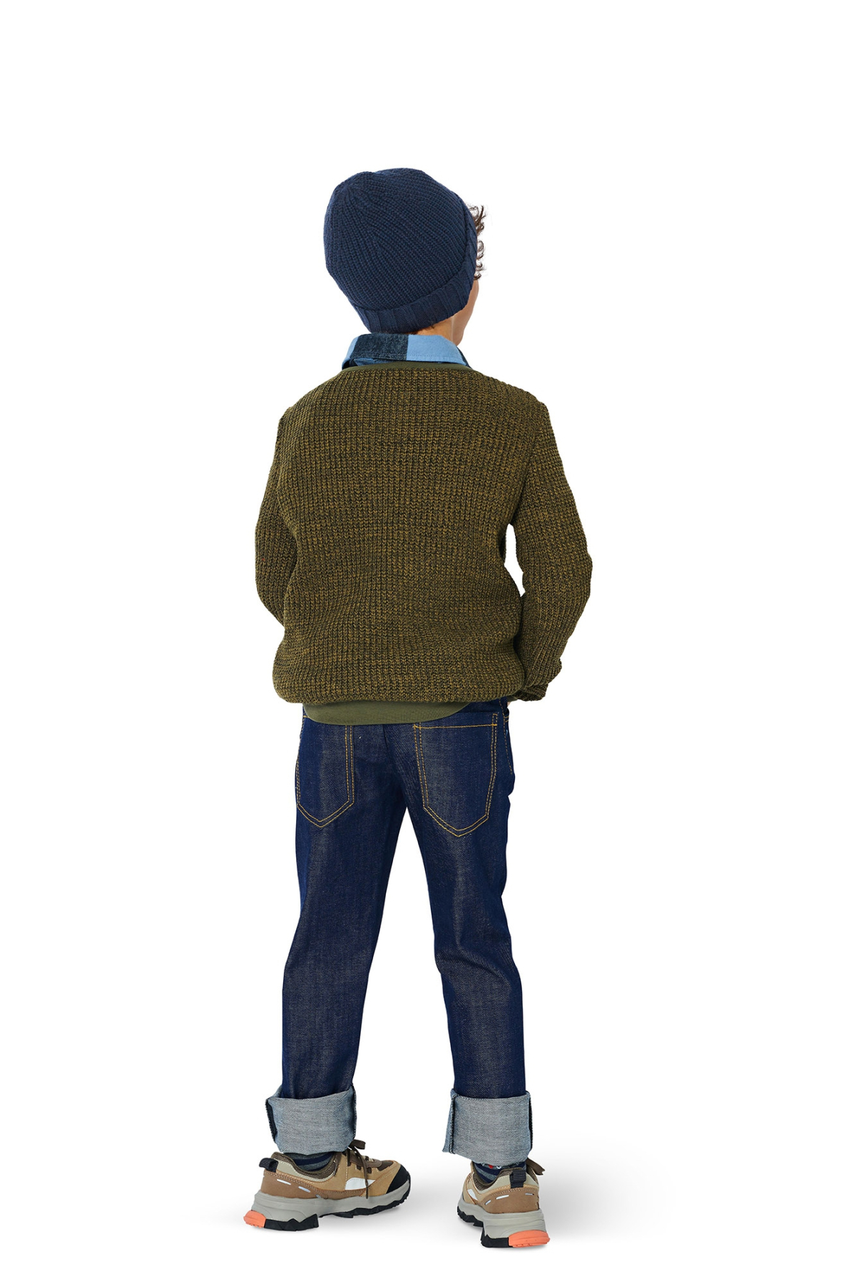 Tuto myboshi bonnet enfant denim au tricot