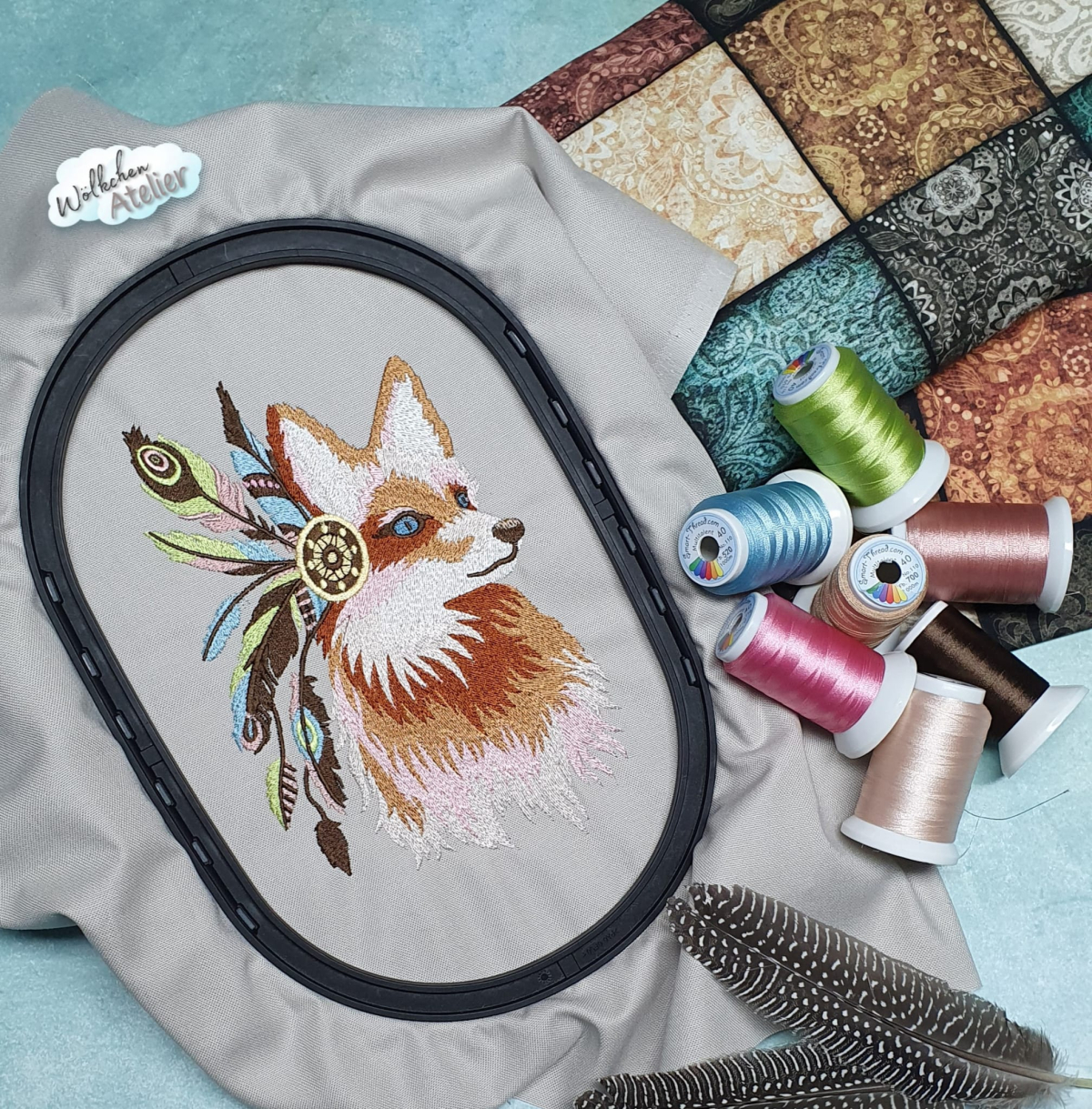 Fichier modèle broderie Poisson rouge Stickzebra