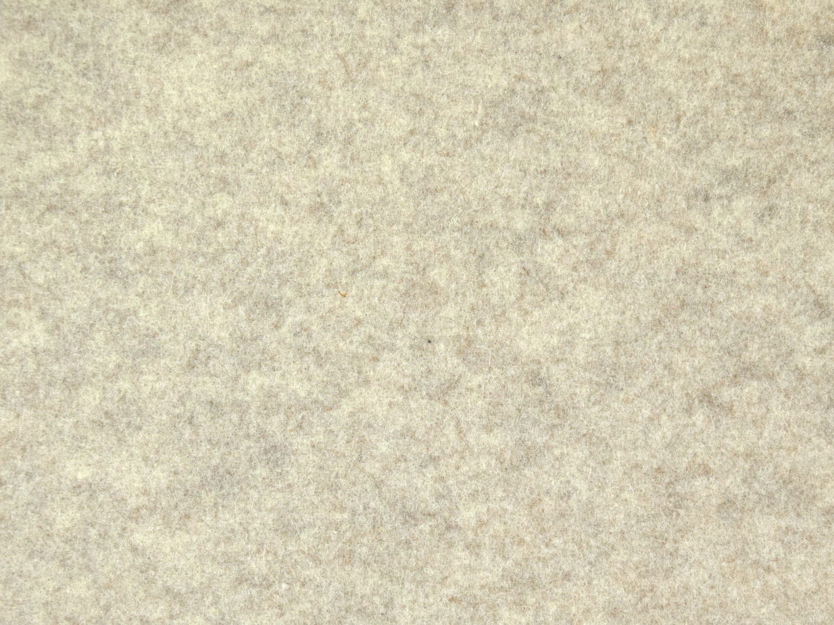 Tissu feutre de laine 4 mm, crème chiné