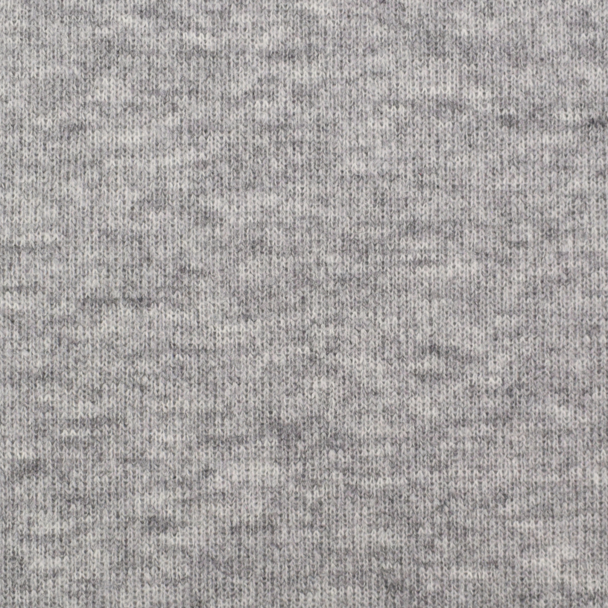 Tissu maille tricot laine mélangée, gris clair chiné