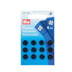 noir | 12 boutons pression Prym, 9 mm, noir