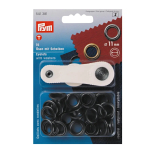 bruin | 15 Ringen met schijven 11,0 mm, burnished