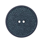 gris foncé | Bouton 2 trous en chanvre et polyester recyclé, 20 mm, gris foncé (0068)