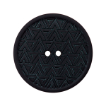 noir | Bouton 2 trous en chanvre et polyester recyclé, 20 mm, noir (0080)