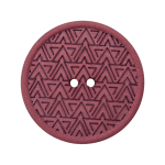 baies | Bouton couture chanvre et polyester recyclé 28 mm, 2 trous, baies (0056)