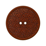 rouge foncé | Bouton couture chanvre et polyester recyclé 28 mm, 2 trous, rouge foncé (0054)