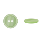 vert clair | Bouton couture plastique 15mm 2 trous, vert clair