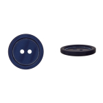 marine | 2-Loch Knopf Basic, marineblau, 18mm