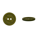 vert olive clair | Bouton couture plastique 15mm 2 trous, vert olive