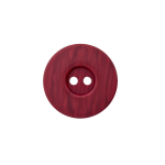 lie de vin | Bouton en plastique deux trous chiné, 18 mm, lie de vin (0058)