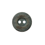 bleu gris | Bouton couture plastique 2 trous chiné, 23 mm, bleu gris (0072)