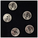 silver | 2-Hole Metal Button, 18 mm, silver