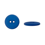 bleu | Bouton couture plastique 18mm 2 trous, bleu