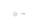 blanc | Bouton couture plastique 15mm 2 trous, blanc