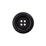 noir | Bouton en plastique 4 trous carnaval, 51 mm, noir