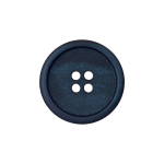 bleu foncé | Bouton couture papier recyclé, 23mm 4 trous, bleu foncé