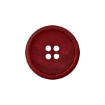 rouge foncé | Bouton couture papier recyclé, 23 mm, rouge foncé
