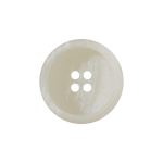 blanc cassé | Bouton couture plastique et papier recyclés, 23 mm 4 trous, blanc neige(0014)