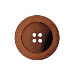vert | Bouton couture plastique chiné, 25 mm 4 trous, marron (0201)