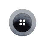 gris | Bouton couture plastique chiné, 25 mm 4 trous, gris (0078)