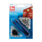 argent | 50 oeillets avec rondelles, 4mm, couleur argent