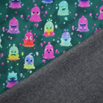 petrol | Alpenfleece sweat Funny Drops, petrol