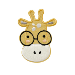 jaune | Patch tête de girafe
