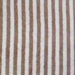bruin | Bamboo badstof stripes, lichtbruin