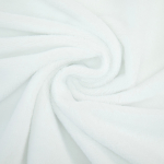 blanc | Tissu éponge bambou, blanc