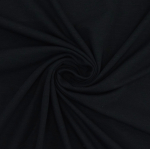 zwart | Bamboe jersey uni, zwart