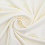 blanc cassé | Tissu jersey de bambou uni, blanc cassé