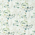wit | Popeline batist Eucalyptus Leaves, wit