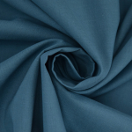 bleu moyen | Tissu voile de coton batiste, bleu moyen