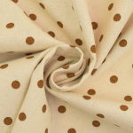 hellbraun | Baumwoll Cretonne Little Dots, hellbraun