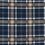 bleu foncé | Tissu flanelle écossais tartan Checks, bleu foncé