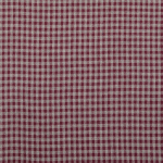 wijnrood | Katoenen flanel Small checks, wijnrood