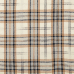 bleu marine | Tissu flanelle Tartan écossais Squares, bleu marine