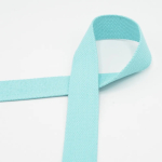 aqua | Katoenen tassenband 30 mm, aquablauw