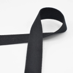 zwart | Katoenen tassenband 30 mm, zwart