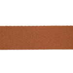 cognac | Baumwoll-Gurtband uni cognac 38 mm