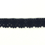 bleu marine | Ruban dentelle crochetée en coton, 25 mm, bleu marine