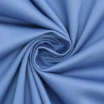 bleu bleuet | Tissu coton sergé uni, bleu bleuet