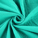 oceaanblauw | Katoenen mousseline double gauze, ocean