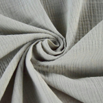 gris nature | Tissu double gaze de coton, gris caillou